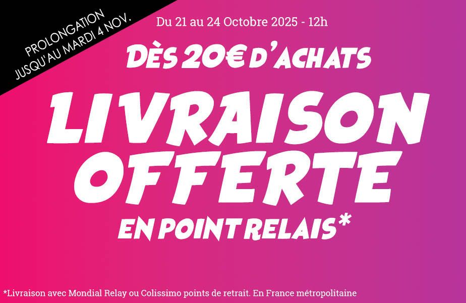 Livraison offerte en point relais 